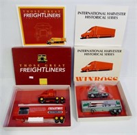 (2) Die cast Winross International Harvester semi