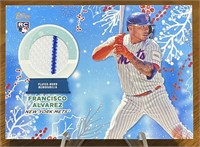 Francisco Alvarez 2023 Topps RC Holiday Patch