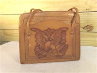 Vintage Arttimex Tooled Leather Large Bag