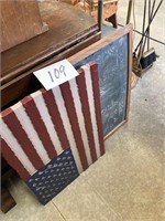 Chalk Board / Flag Decor