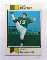 1973 Topps Tom Dempsey Eagles Card #59