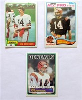 3 Ken Anderson Topps Cards 1981 1982 1983