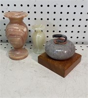 Marble Vases & mini Curing Stone