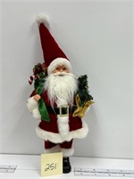 Santa Statue Figure Present Sack Decor