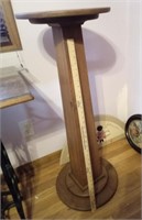 Tall Wood Pedestal Table
