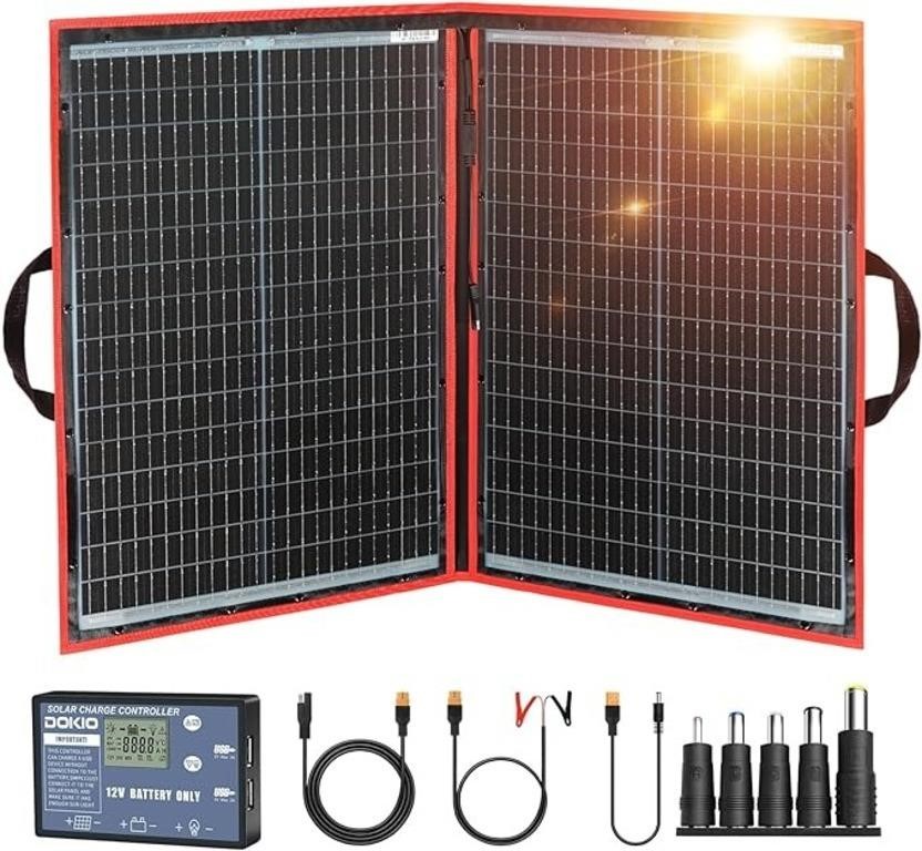Dokio 300w 18v Portable Foldable Solar Panel Kit