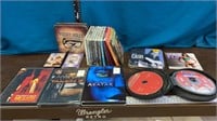 DVD’s, CD’s, Casette Tapes, & Case