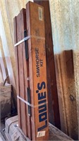 Sawhorse kit from Lowes