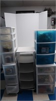 Large Lot of Storage Containers w/Contents
