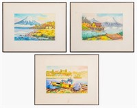 Vidal Watercolors on Paper of Japan, 3