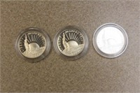 Lot of 3 1986 Liberty Half Dollar