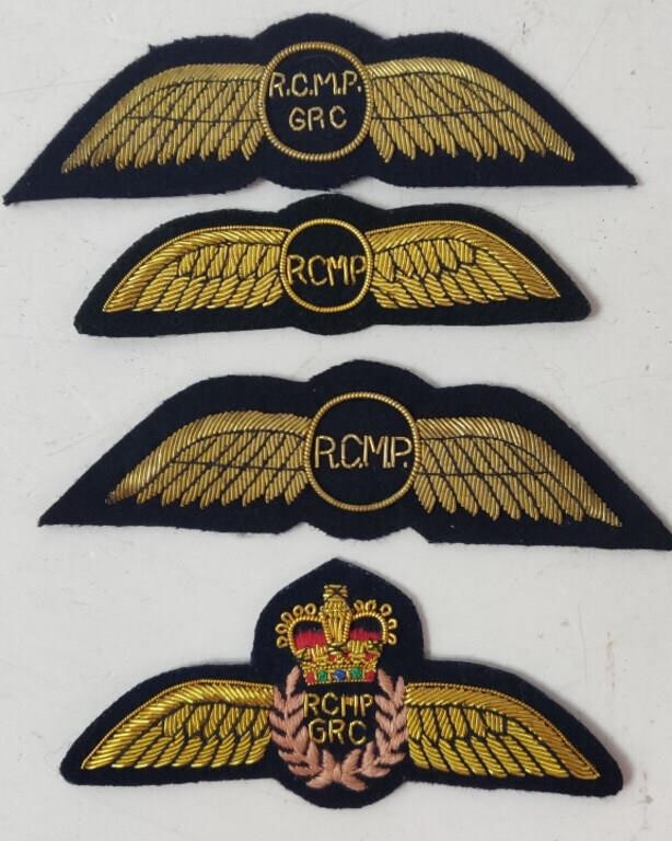 Vintage R.C.M.P. Wings Patches