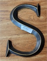 HOBBY LOBBY HOME ACCENTS WOOD LETTER  "S" DECOR