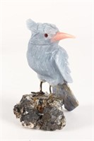 Finely Carved Stone Bird,