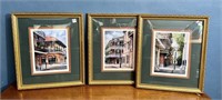 3 Pc Art Lot with Gold Frames
