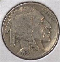 1937 Buffalo nickel
