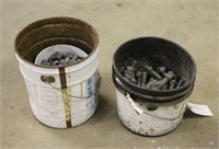 (2) Buckets of 5/8" Galvanized Bolts & Nuts