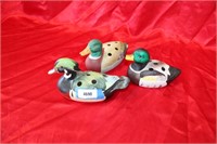 3 CERAMIC PEN HOLDER DUCKS