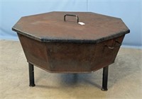 Steel Yard Fire Pit w/ Cover