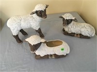 3 lambs