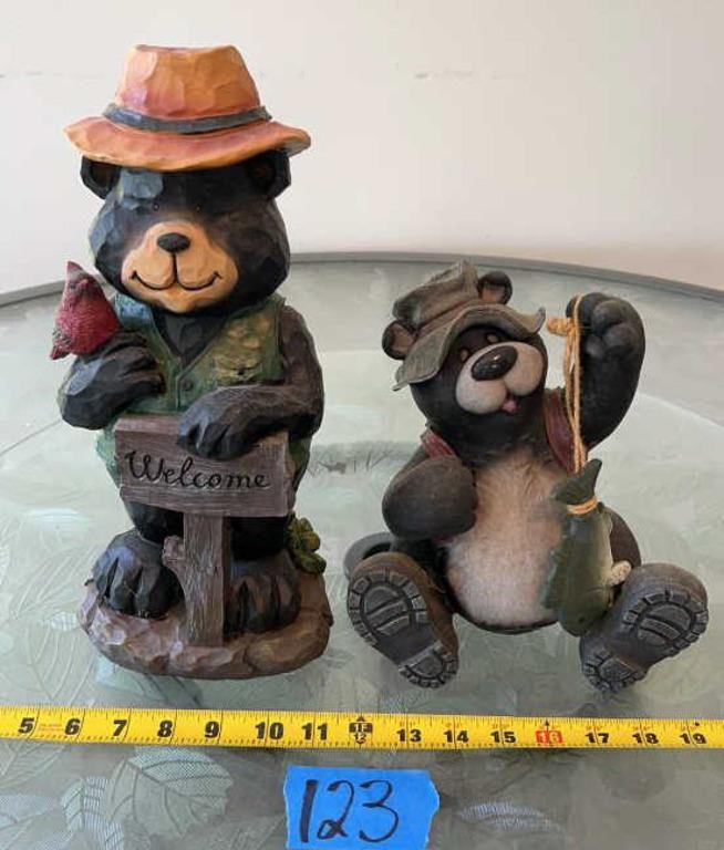 Bear figurines ( 1 has been glued, shown in pics)