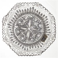 LEE/ROSE NO. 185 CUP PLATE, colorless, octagonal