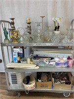 Crystal Bowls, Lamps, Storage Containers etc