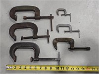 Various C Clamps