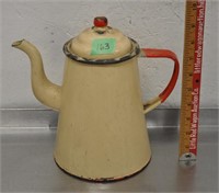 Vintage enamelware coffee pot