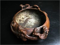 Dragon copper incense burner