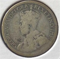 Silver vintage Canadian dime