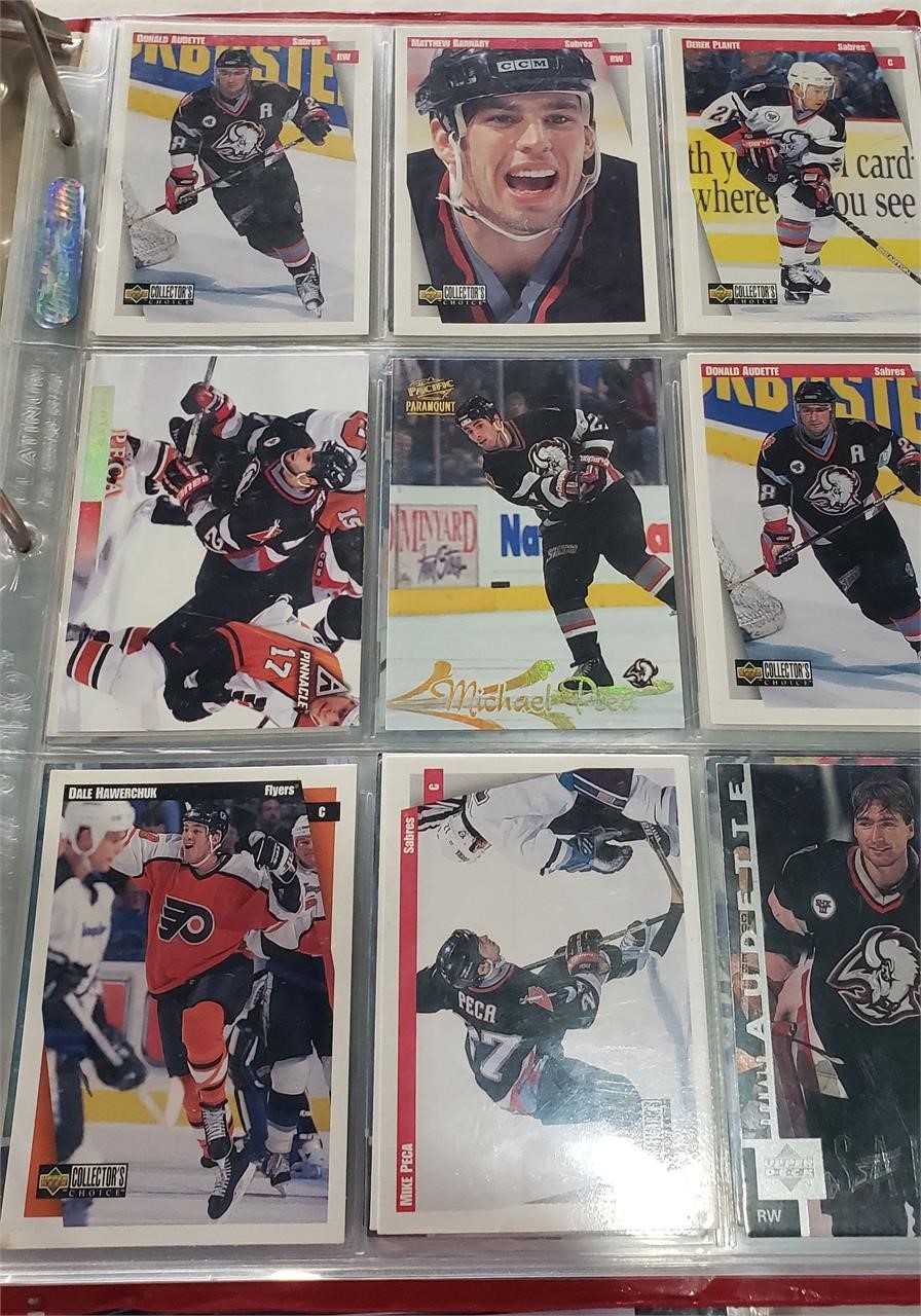 Hockey Card Collection in Binder