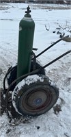 Large wheel welding cart with bottle