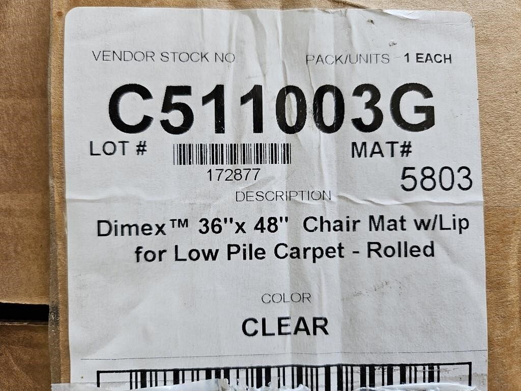 New Dimex 36×48" Clear Chair Mat