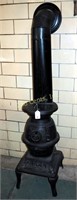 Vintage Licking Stove Works Pot Belly 34" Stove
