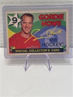 Gordie Howe Specials Collector Card (light crease)
