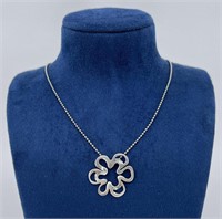 Sterling Silver Silpada Flower Necklace