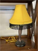 MINI LEG TABLE LAMP FROM MOVIE "A CHRISTMAS STORY"