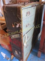 antique steamer travel trunk