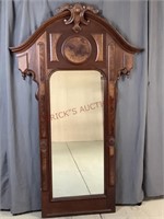 Ornate Vintage Wooden Framed Mirror