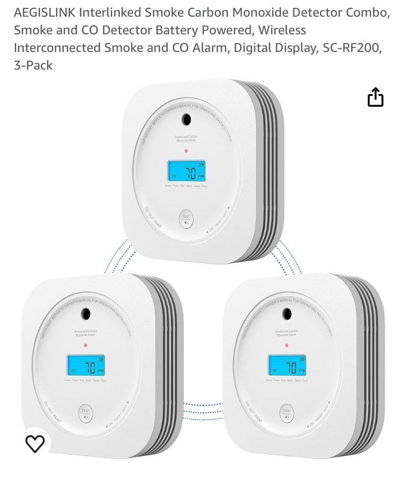 Smoke Carbon Monoxide Detector Combo