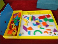 Magnetic Art Board w/ Lots of Magnets