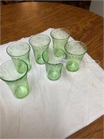 6- Carnival Green Glasses- Glows