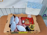 Box of Assorted China & Home Décor