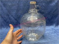 Old 1-gal glass apple juice bottle