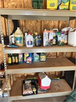 4 shelf unit in garage, 48 x 72"