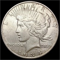 1934-S Silver Peace Dollar CLOSELY UNCIRCULATED