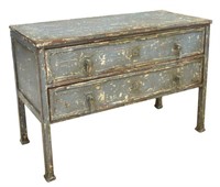 SPANISH DISTRESSED FINISH TWO-DRAWER CHEST