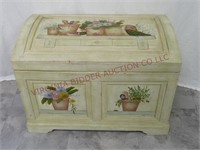 Painted Storage Trunk ~ 24"w x 14.5"d x 17" tall