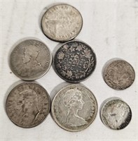 7 Canadian Coins (Silver ?)